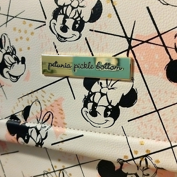 NWT Petunia pickle bottom shimmery Minnie mouse boxy backpack, Disney baby, cute - Picture 5 of 14